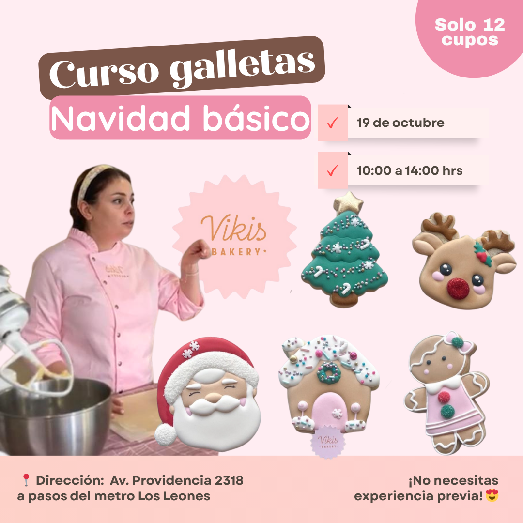 Curso presencial galletas decoradas Navidad