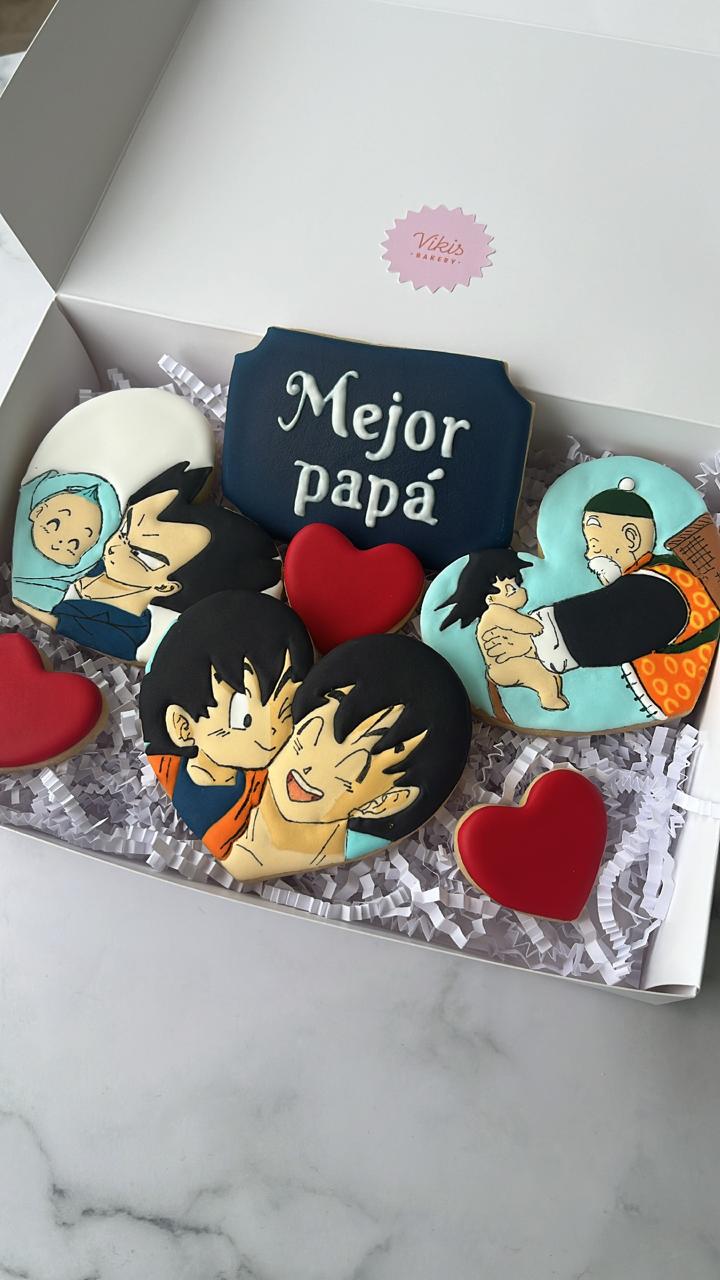 Set galletas corazón personaje