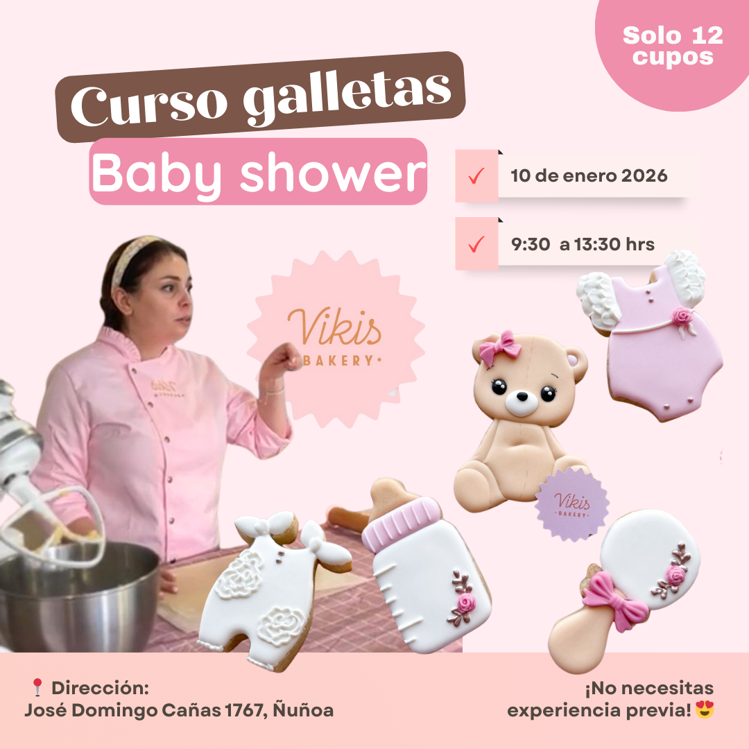 Curso presencial básico - Galletas decoradas baby shower