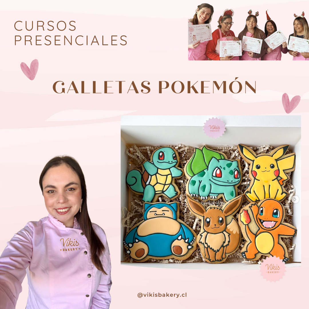 ⚡🍪 Curso Presencial: Galletas Decoradas – Pokémon ✨