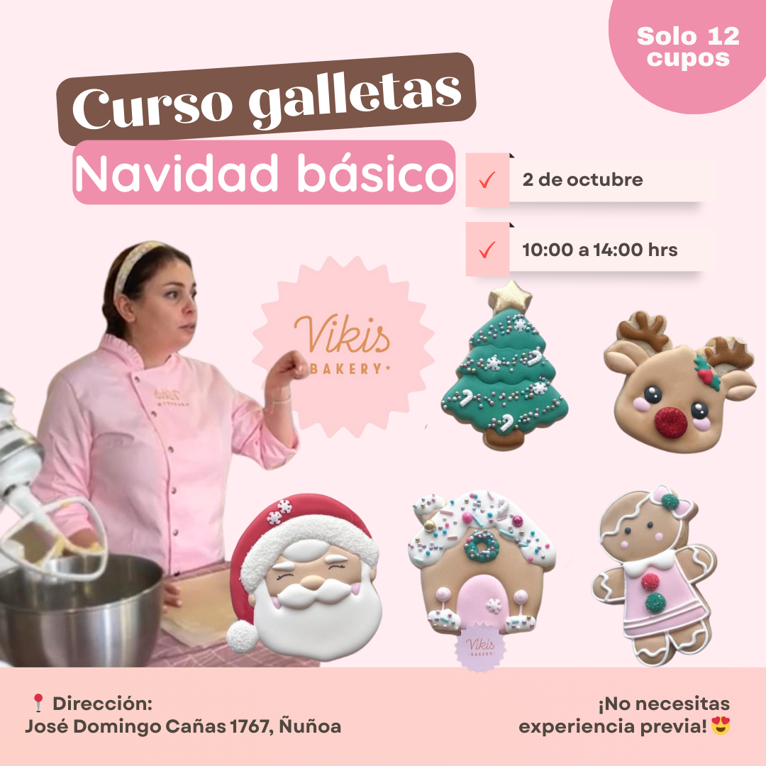 Curso presencial galletas decoradas Navidad
