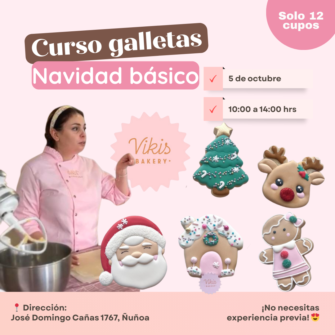 Curso presencial galletas decoradas Navidad