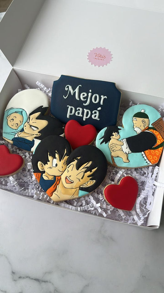 Set galletas corazón personaje