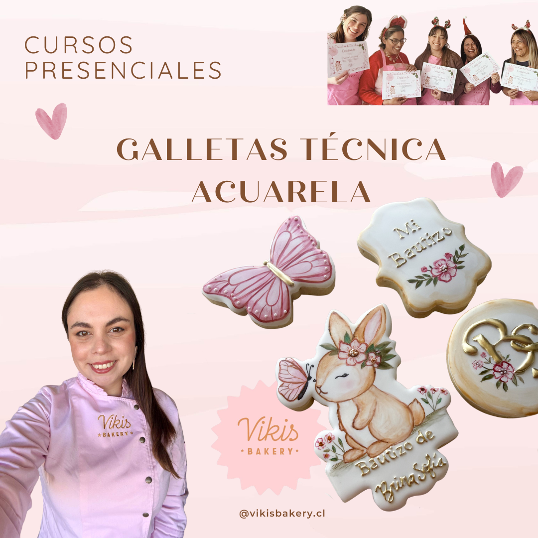 Curso Presencial de Galletas Decoradas Premium – Técnica Acuarela (PREVENTA)