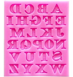 Molde silicona letras